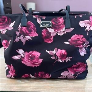 Kate Spade Black and Pink Floral Women's Bag